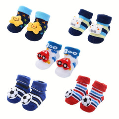 Baby Cartoon Floor Socks, Autumn & Winter, 1 Pair