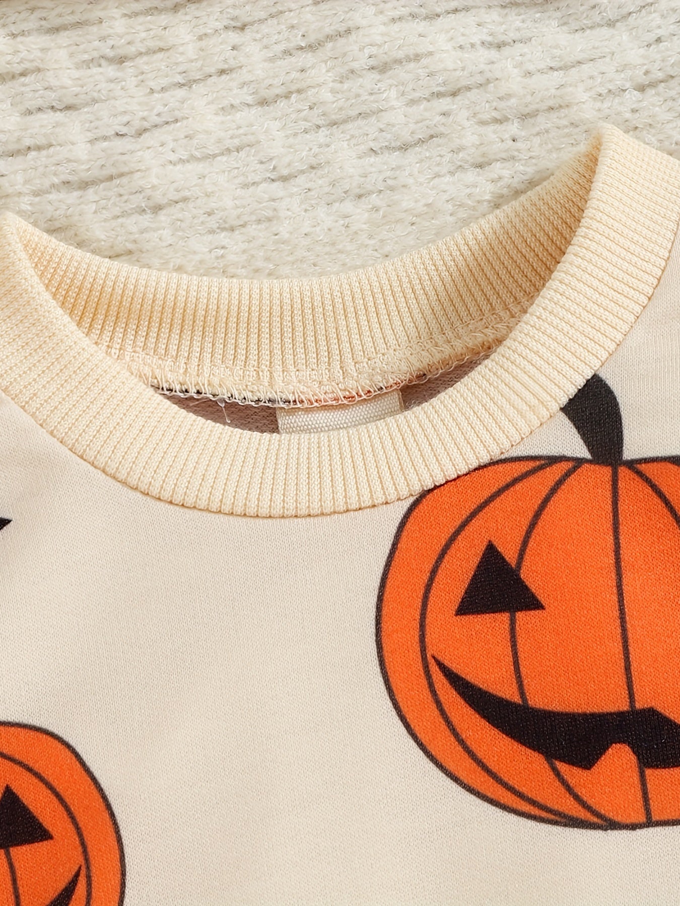 Pumpkin Bat Sweatshirt Toddler Baby Casual Pullover Top Halloween Outfit