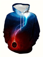 Starry Sky 3D Print Hoodie for Men Autumn Winter