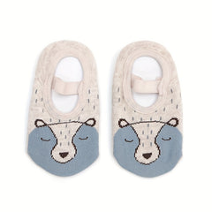 6 Pairs Baby Girls Cartoon Animal Pattern Socks Anti-Skid Grip