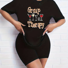 2pcs Summer Sports Sets T-shirt & Shorts Women's Activewear