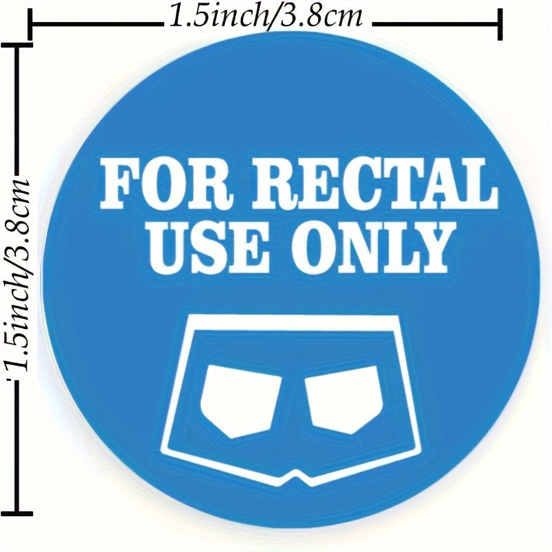 120pcs Rectal Sticker Fun Joke Labels 38cm Top Labels