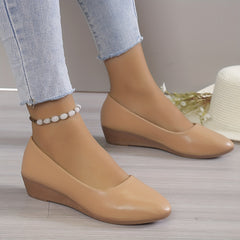 Women's Wedge Heeled Shoes Point Toe Lightweight Walking Shoes