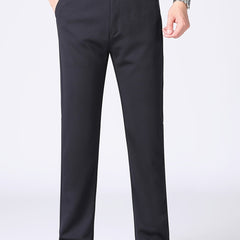 Men's Solid Dress Pants for Business