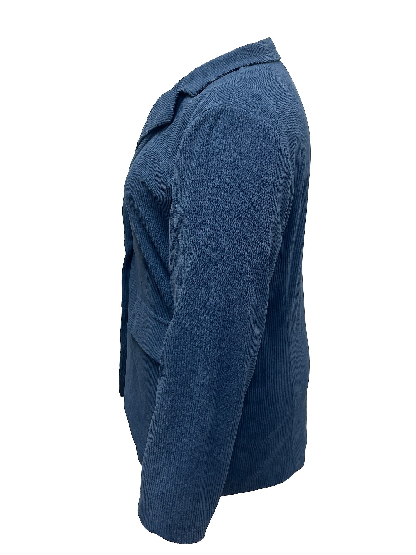 Corduroy Casual Blazer Women's Long Sleeve Slim Fit Lapel Collar