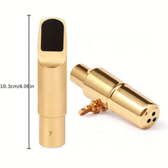 Tenor Sax Mouthpiece Brass Electrophoresis Golden Sax Metal Mouthpiece