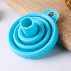 1pc Foldable Funnel Collapsible Kitchen Funnel Wide Mouth Bottle Funnel