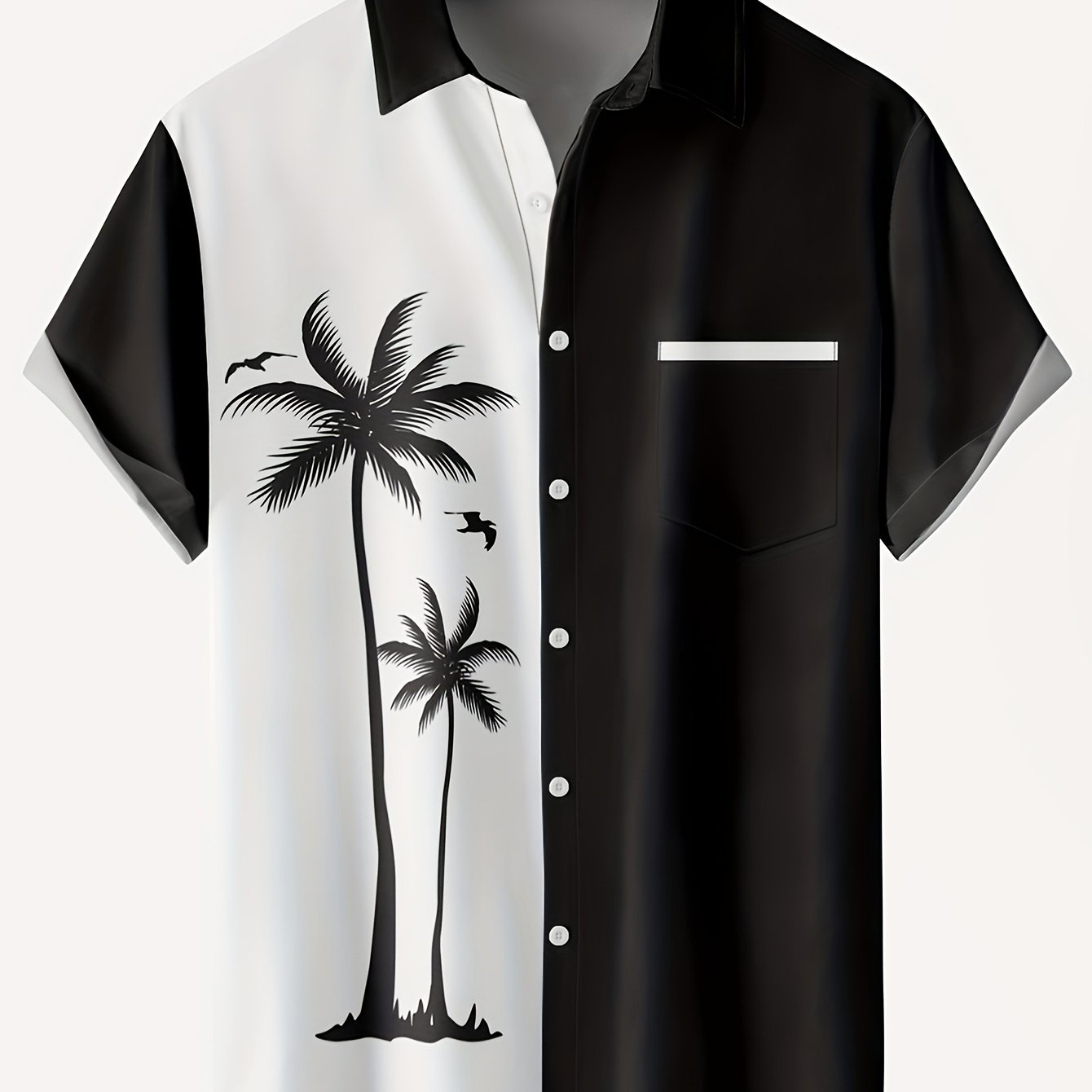 Men's Coconut Tree Hawaiian Shirt Short Sleeve Shirt