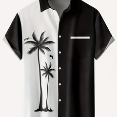 Men's Coconut Tree Hawaiian Shirt Short Sleeve Shirt