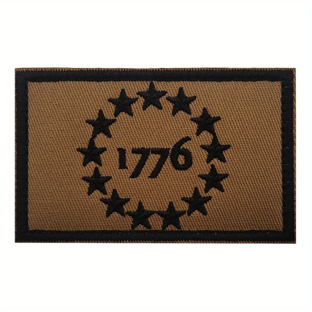 1776 Military Embroidered Patch for Jackets Vests Hats