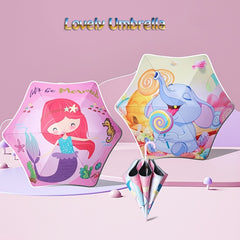 Creative Kids Reflective Cartoon Umbrella