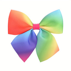 Sweet Gradient Ribbon Bow Hair Clips for Girls