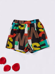 Boys Letter Pattern Shorts for Summer Kids Clothes