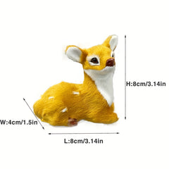 Mini Deer Decoration Simulation Animal Model Children's Toy