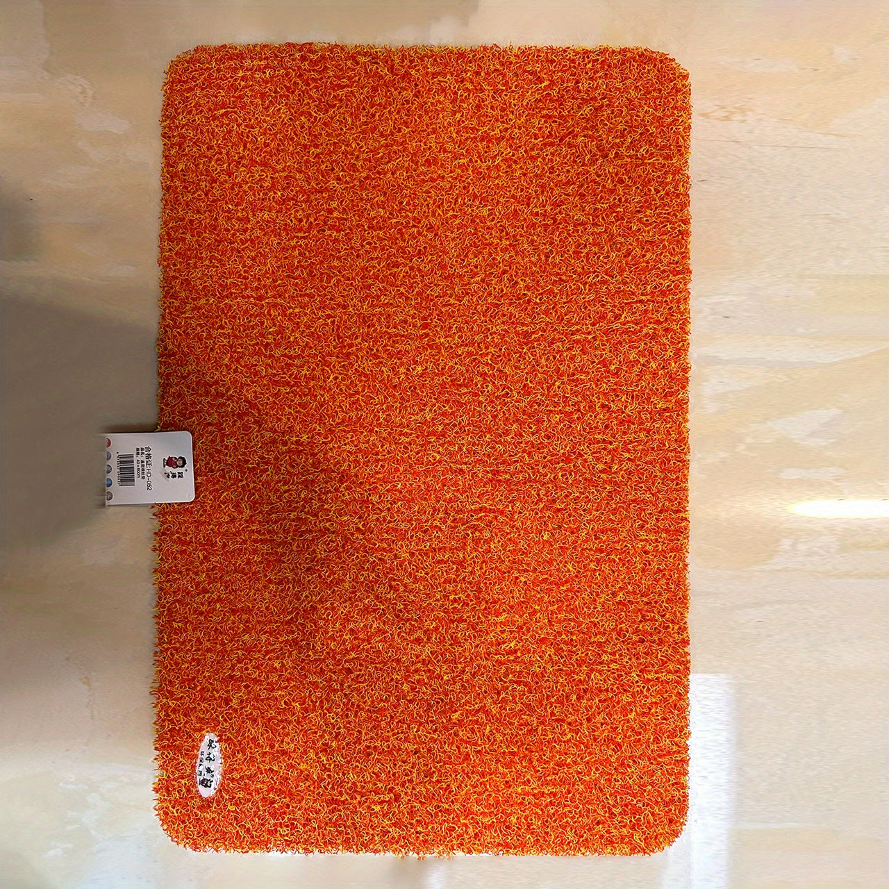Vinyl Drainage Mesh Bath Mat Non Slip Plush Carpet - Home and Room Decor