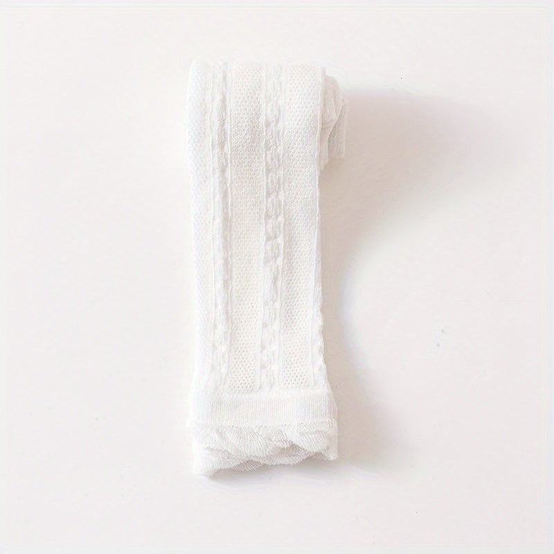 Kids Plain Mesh Pantyhose Breathable Socks