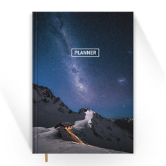 Undated Weekly & Monthly Planner Hardcover Organizer Notebook Achieve Goals