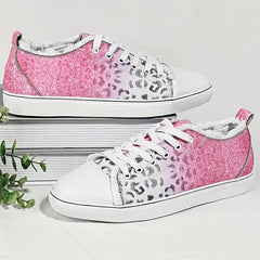 Women's Lightweight Flat Skate Shoes Lace Up Casual Sports Shoes