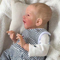20 Inch Simulative Reborn Doll Soft Cloth Body Hand Painted Hair Birthday Gift