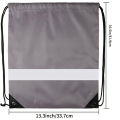 10pcs Reflective Drawstring Backpack for Sports Towel Water Cup Cosmetics