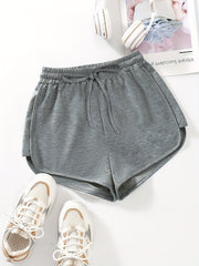 Elastic Waist Dolphin Shorts for Women