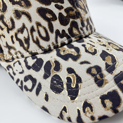 Leopard Hot Stamp Baseball Cap Y2K Sports Hat Women Vintage Dad Hats