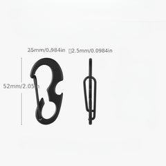 Multifunctional D-shaped Buckle Carabiner Bottle Opener