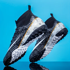 Boy's Color Block Turf Football Boots TF Soccer Cleats