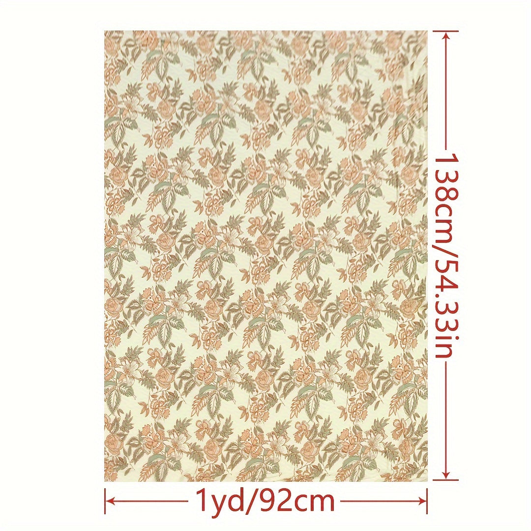 1yd Artificial Silk Fabric High End DIY Top Dress Cloth 1pc Manual Cut Size