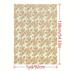 1yd Artificial Silk Fabric High End DIY Top Dress Cloth 1pc Manual Cut Size