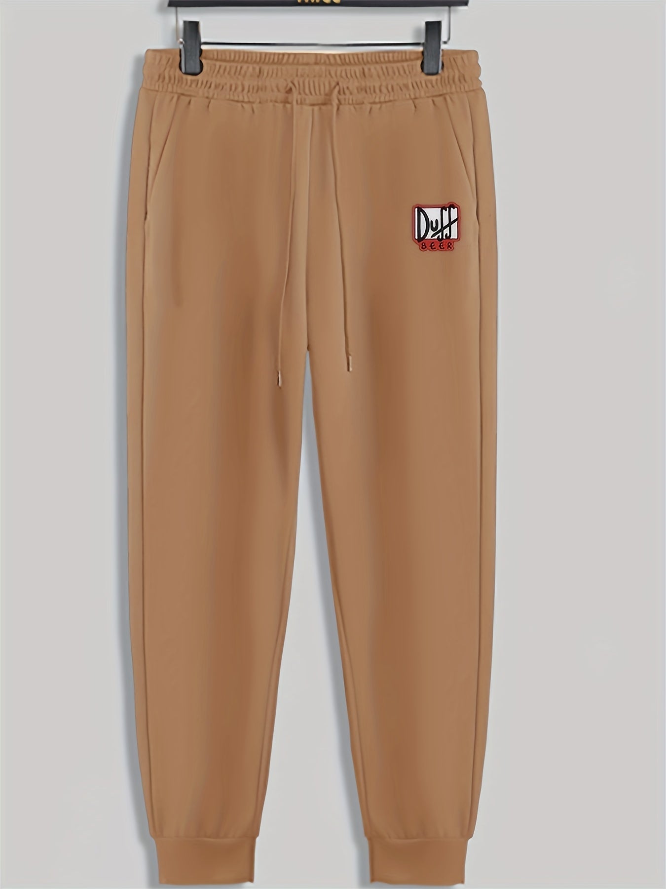 Duff Print Men's Pants Drawstring Sweatpants Casual Trousers Spring Autumn