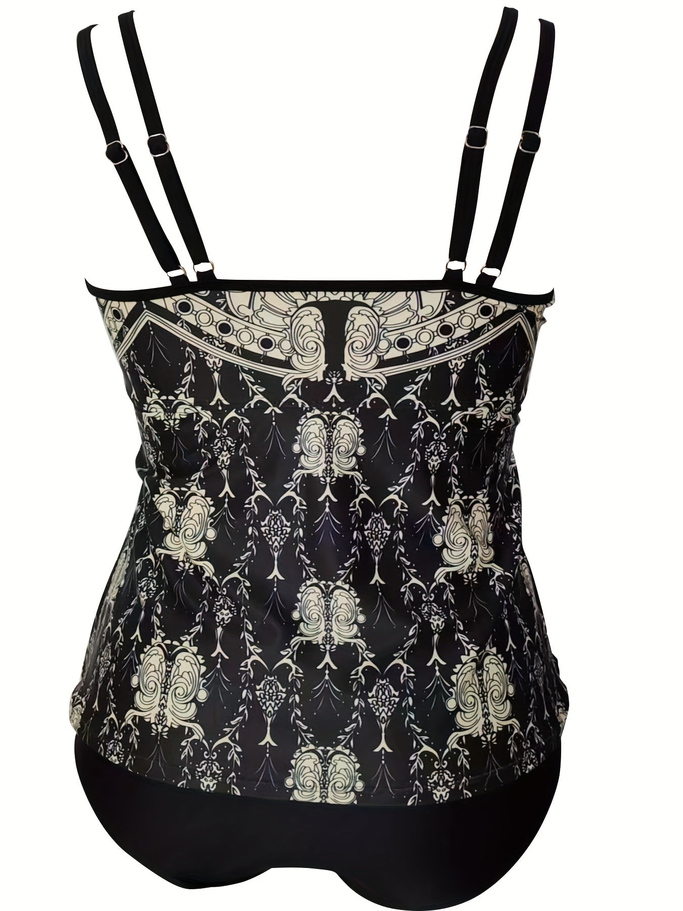 Tribal Print Tankini Set Cami Top & Panty Swimsuit