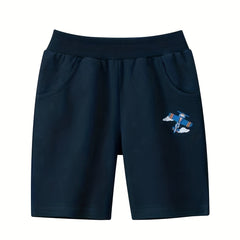 Helicopter Print Boys Comfortable Shorts for Summer Outdoor