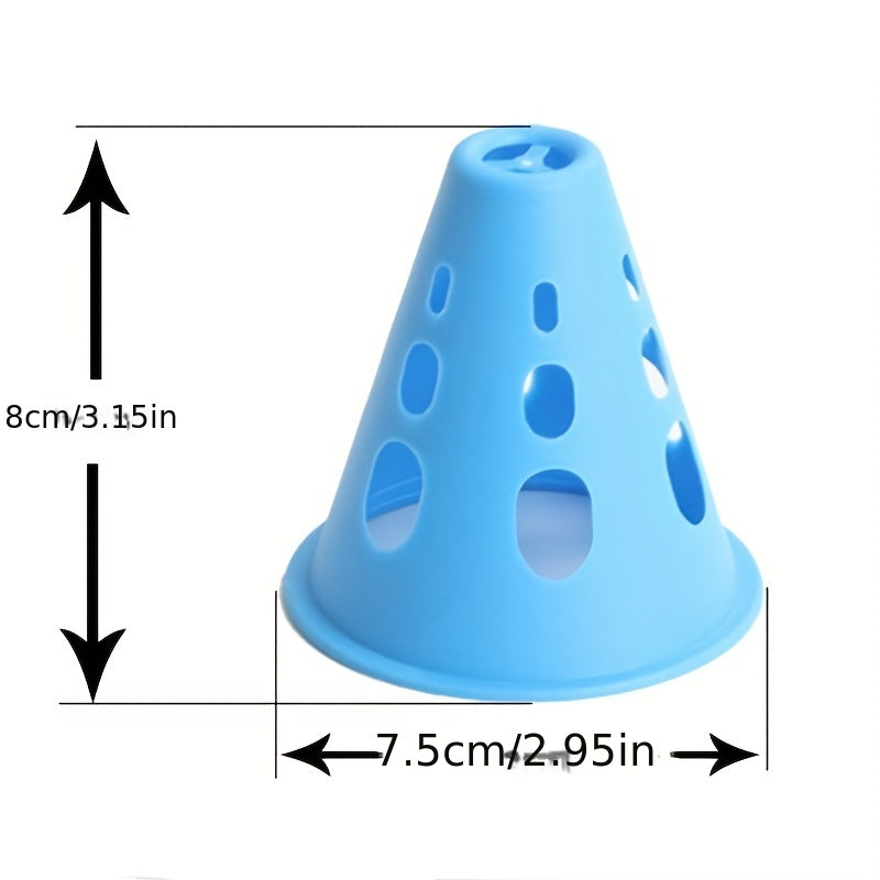 10pcs Roller Skating Pile Roadblock Training Cones for Obstacle Course