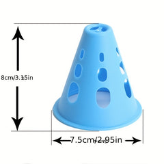 10pcs Roller Skating Pile Roadblock Training Cones for Obstacle Course