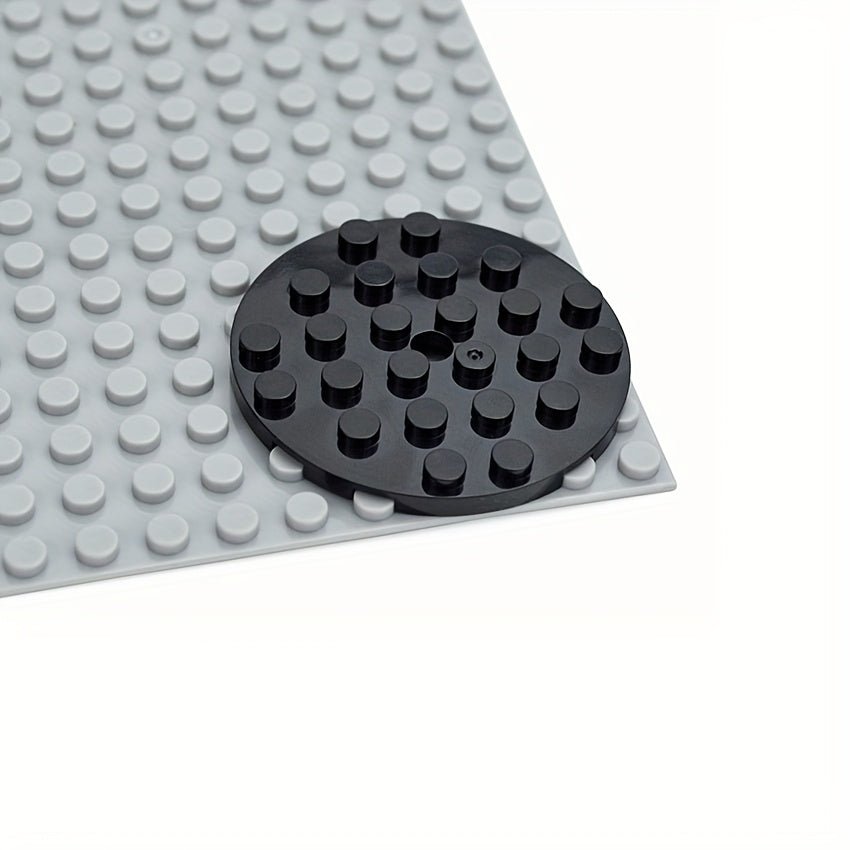10pcs Round Plates 6x6 with Hole Thin Sheets Bricks DIY Building Accessories