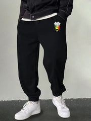 Men's Cartoon Candles Print Joggers Casual Sweatpants