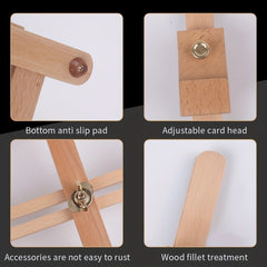 Beech Wood Small Easel Sketch Frame Desktop Display Frame