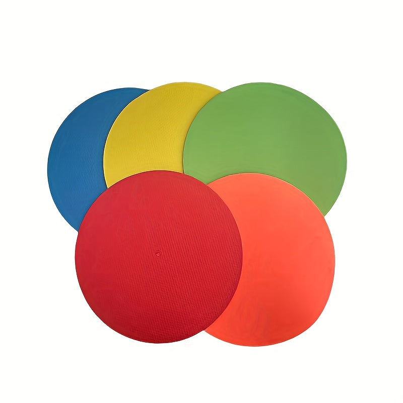 10pcs Non Slip Rubber Agility Markers Flat Field Cones for Sports Training