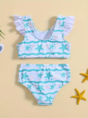 Starfish & Watermelon Bikini Set for Girls