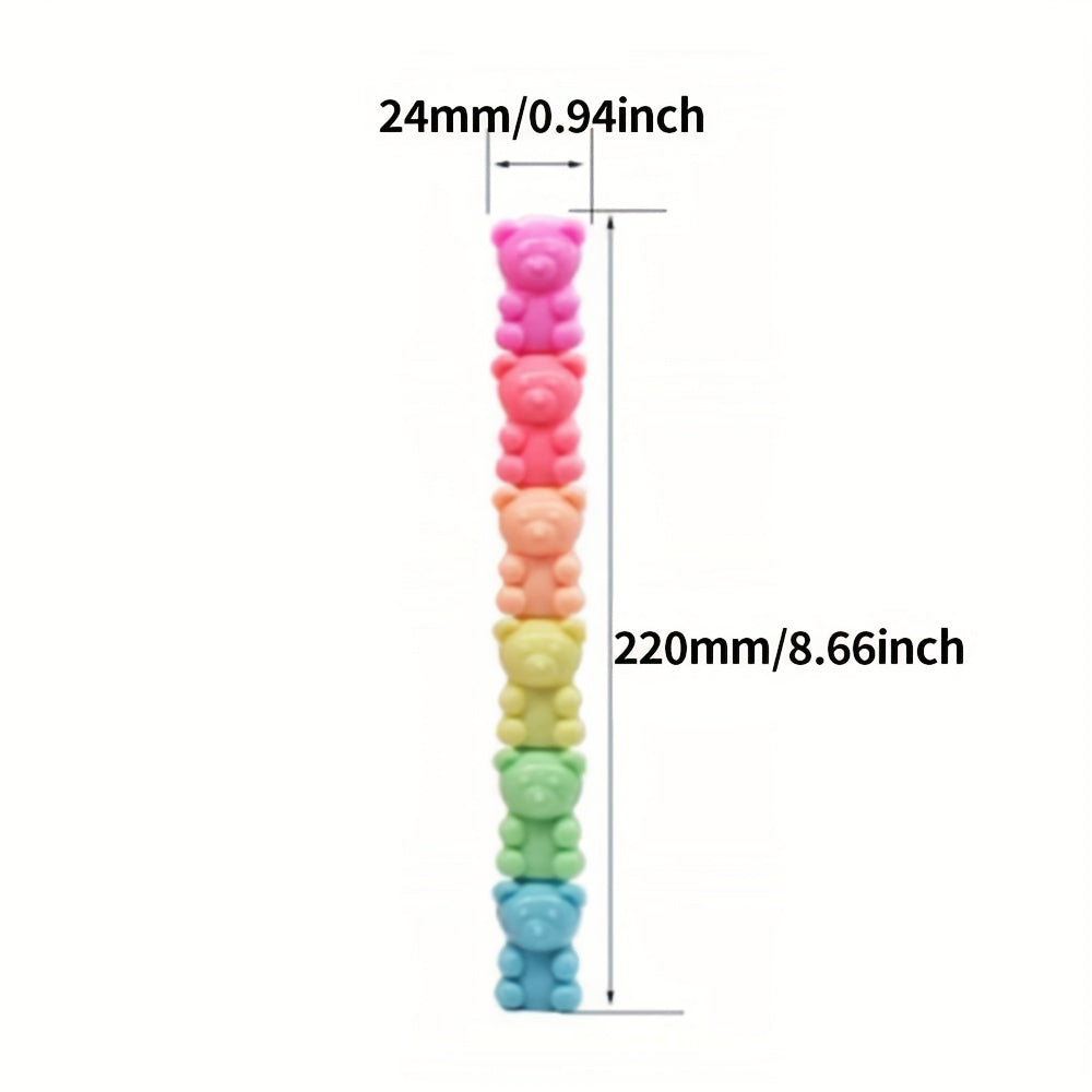 5-Color Bear Marker Pen Set for Creative Doodling & Projects