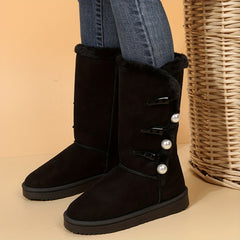 High Top Snow Boots for Women Winter Warm Hiking Boots