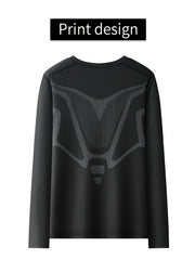 Men's Fleece Compression Shirt for Outdoor Fitness