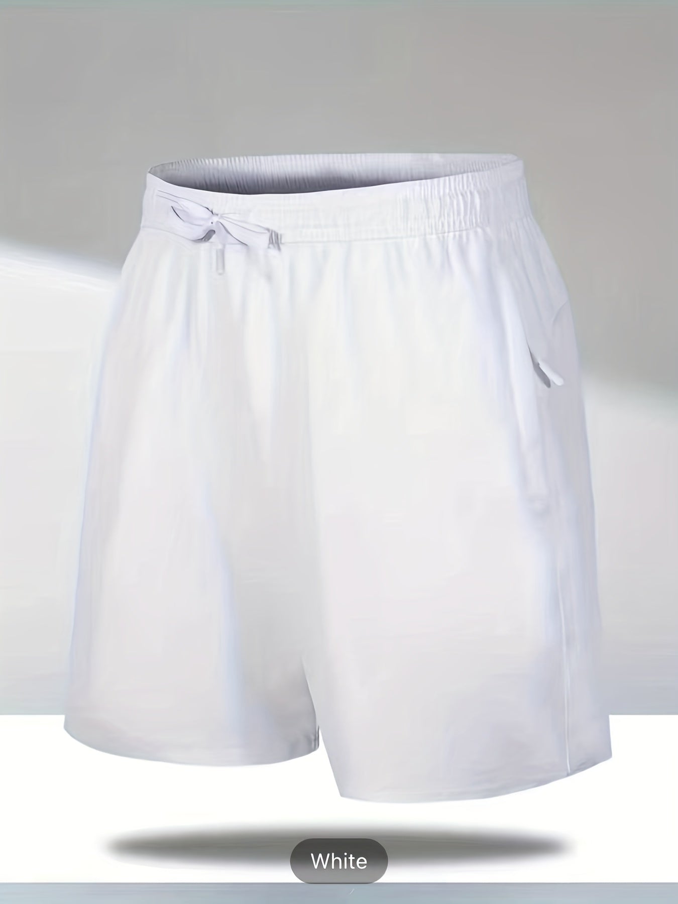 Quick Dry Breathable Active Shorts Men's Zip Pockets Gym Training