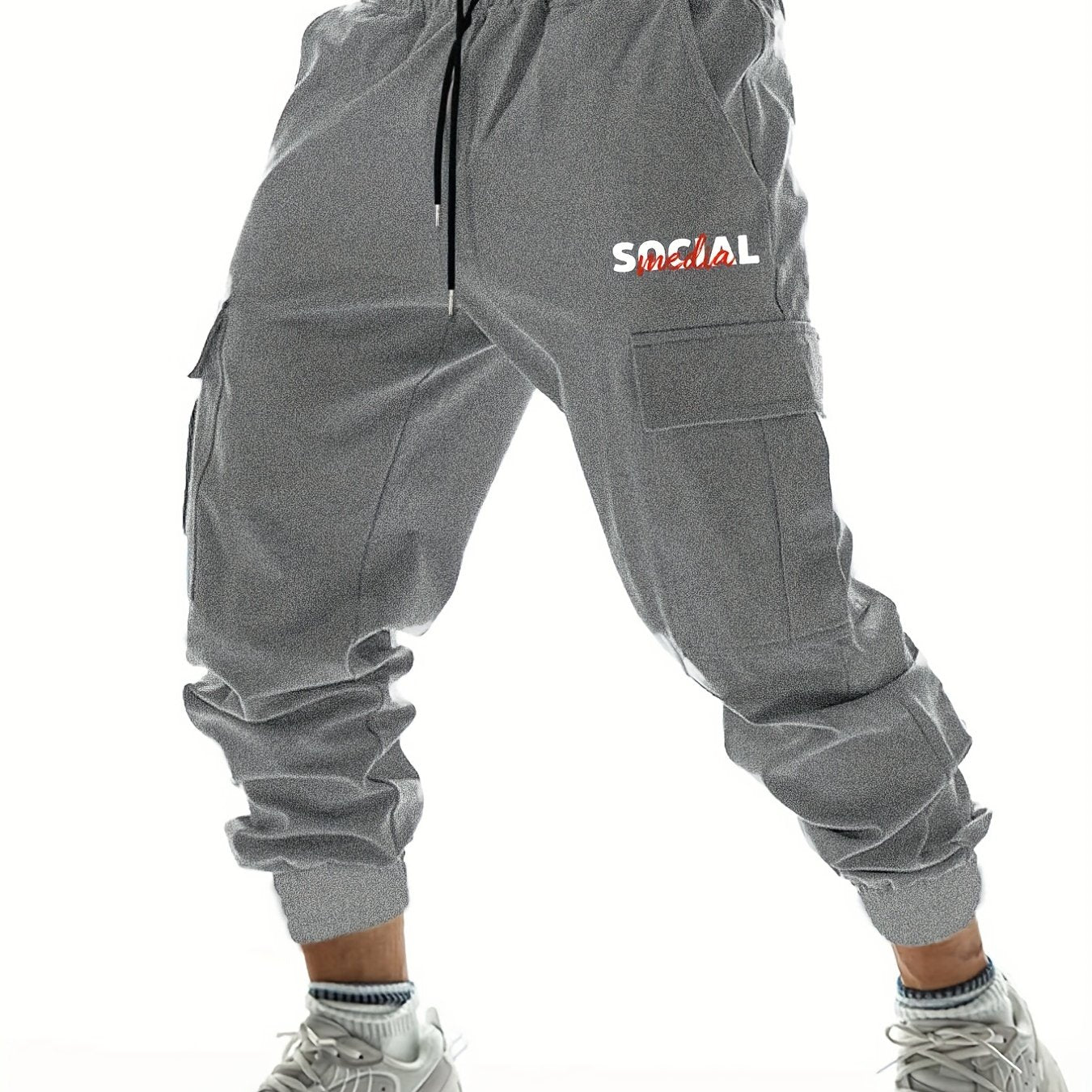 Casual Drawstring Cargo Pants Men's Joggers