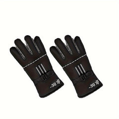 Winter Fleece Lined Warm Gloves - Anti Slip Touch Screen Thermal Gloves