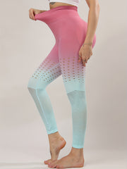 High Waist Hollow Out Leggings Breathable Tight Pants