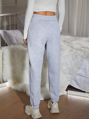 Warm Fleece Lined Drawstring Pants for Women