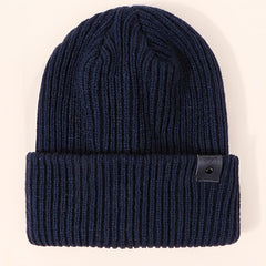 Embroidered Buckle Knit Hat Woolen Cap Unisex Hip hop Cap