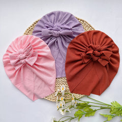 Soft Elastic Strip Flower Baby Hat For Girl